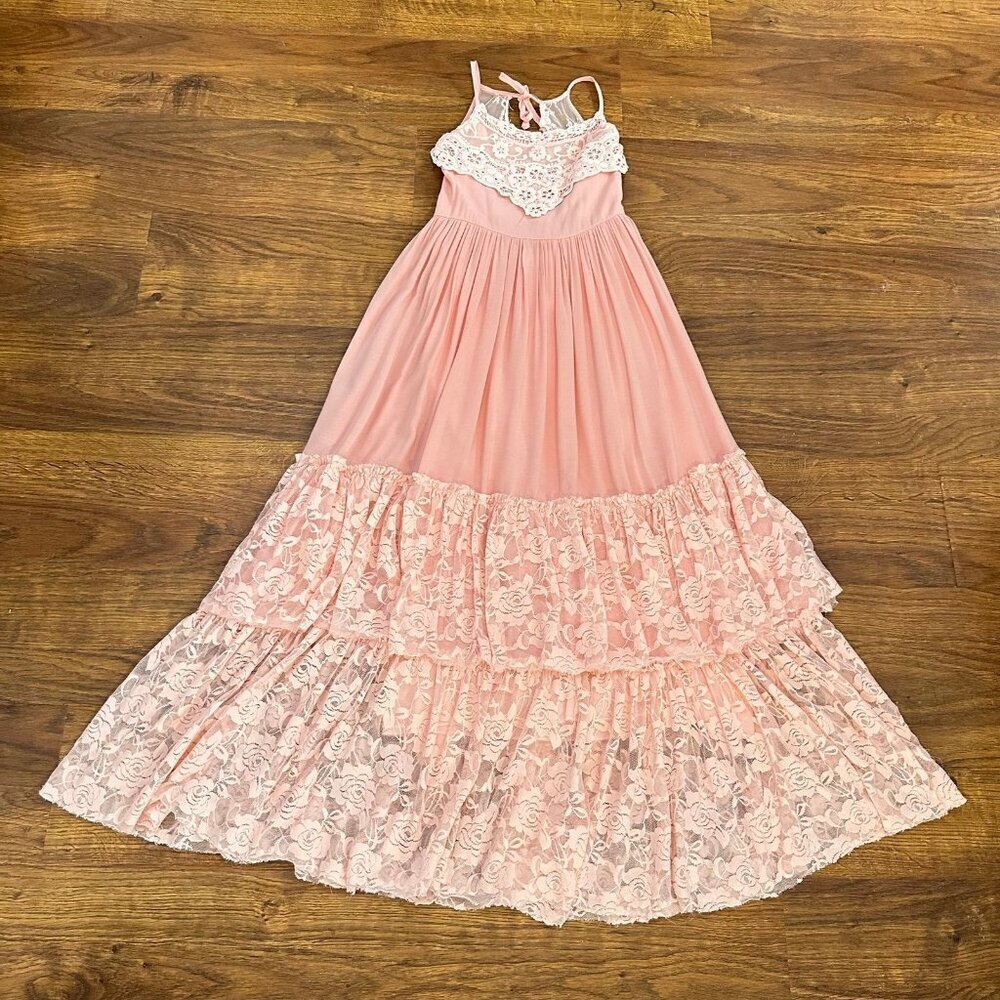 Trish Scully tiered lace maxi dress 7